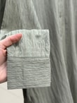 Çiğdem Çizgili Keten Karışımlı Oversize Kadın Gömlek-ZN1174 Mint