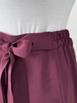 Cıvıl Şallı Ceketli Pantolonlu Modal Takım-MF258 Bordo