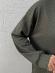 Dalga Altı Piliseli Taşlı Pantolonlu Takım-MF1893 Haki