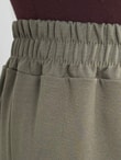 Dalga Altı Piliseli Taşlı Pantolonlu Takım-MF1893 Haki