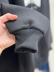 Delora Boston Yazılı Kapşonlu 3 İp Sweat-CI9852 Siyah