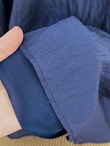 Dilgenur Omzu Fırfırlı Şifon Elbise-BN4635 Lacivert