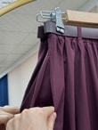 Dilnur Kemerli Uzun Vual Etek-EK1122 Mürdüm