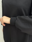Dilşah Bol Sweat İki İplik Pantolonlu Takım-NL222 Siyah