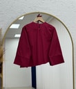 Dilsu Geniş Kol Altı Asimetrik Bluz-SS13188 Bordo