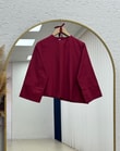 Dilsu Geniş Kol Altı Asimetrik Bluz-SS13188 Bordo