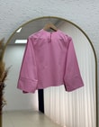 Dilsu Geniş Kol Altı Asimetrik Bluz-SS13188 Pembe