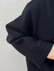Dolunay Çift Cepli Müslin Ceket-ML2104 Siyah