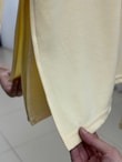 Dorilia Patı Tek Düğmeli Pantolonlu Takım-MF1805 Sarı