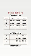Dorina Şeritli Ara Biyeli İki İp Pantolonlu Takım-MF1811 Kahve