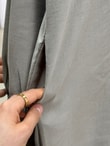 Doruna Yırtmaçlı Fermuarlı Kap-EU2992 Zeytin Yeşili