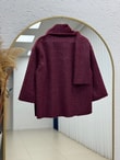 Eada Şallı Ceket-BN4542 Bordo