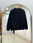 Ece Bisiklet Yaka Üç İp Sweat-Zİ3137 Siyah
