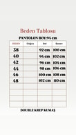 Elanur Çımalı İspanyol Paça Pantolon-MT4722 Lacivert