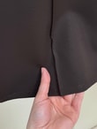 Elanur Çımalı İspanyol Paça Pantolon-MT4722 Kahve