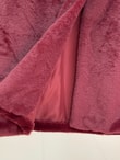 Elham Kemerli Peluş Yelek-BN8468 Bordo