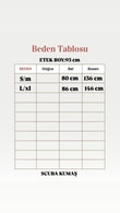 Elisaid Yandan Bağlamalı Parçalı Skuba Etek-GS3788-MT3788 Taş