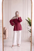Eliza Geniş Kol Çilek Hırka-AS2444 Bordo