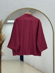 Eliza Geniş Kol Çilek Hırka-AS2444 Bordo