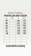 Elnur Düz Paça Gabardin Pantolon-MA3654 Mürdüm
