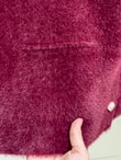 Enuna Gold Düğmeli Angora Yelek-KR5028 Bordo
