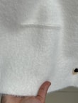 Enuna Gold Düğmeli Angora Yelek-KR5028 Beyaz