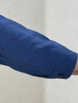 Evsa Oversize Ense Düğmeli Gömlek-NA689 Lacivert