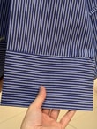 Ferhan Çizgili Altı Asimetrik Bluz-SS13202 Lacivert