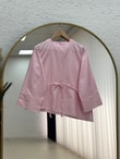 Ferhan Çizgili Altı Asimetrik Bluz-SS13202 Pembe