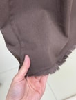 Feyona Altı Püsküllü Gabardin Etek-MA4281 Kahve