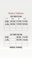 Firdevs Önü Fermuarlı Çift Cepli Modal Pantolonlu Takım-BN8696 Siyah