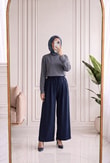 Gülçehre Pensli Pantolon-BN4779 Lacivert