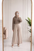 Gülçehre Pensli Pantolon-BN4779 Taş