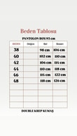 Gülçin Önü Çift Düğme Detaylı Havuç Paça Pantolon-MT5881 Taş