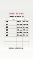 Gülçin Önü Çift Düğme Detaylı Havuç Paça Pantolon-MT5881 Beyaz