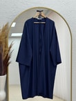 Gülfeza Uzun Çilek Kimono-AS2456 Lacivert