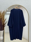 Gülfeza Uzun Çilek Kimono-AS2456 Lacivert