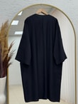Gülfeza Uzun Çilek Kimono-AS2456 Siyah