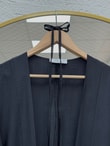 Gülfeza Uzun Çilek Kimono-AS2456 Siyah