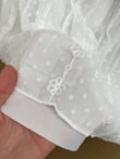 Güliz Nakışlı Astarlı Şifon Etek-AA3319.1 Beyaz