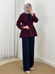 Günışığı Pensli Pantolon-GS7698 Lacivert