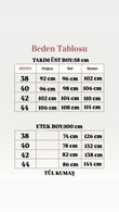 Hacer Taşlı Güllü Etekli Tül Takım-GE799 Lacivert