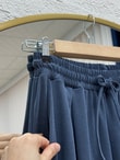 Hanzade İpli Pike Etek Pantolon-BY5050 Lacivert
