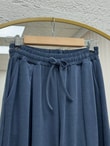 Hanzade İpli Pike Etek Pantolon-BY5050 Lacivert