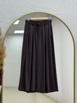 Hanzade İpli Pike Etek Pantolon-BY5050 Kahve