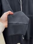 Hazal Beli Tünelli Fermuarlı Pantolonlu Takım-TN032 Siyah