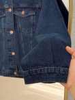 Hazen Cepli Düğmeli Kot Ceket-XE6081 Kot Rengi