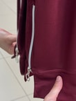 Hümacan Yanları Fermuarlı Pantolonlu Takım-ZN899 Bordo