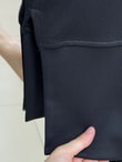 Hümagül Kolu Yırtmaçlı Altı Biyeli Takım-ZN28736 Siyah