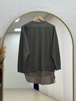 Hümanaz Altı Şifonlu Tunik-ZN3226 Haki